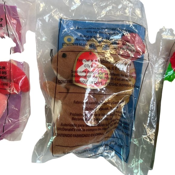 1999 McDonalds Ty Teeny Beanie Baby Full Set 12 Factory Sealed Tags Plush Stuffy - Picture 9 of 13